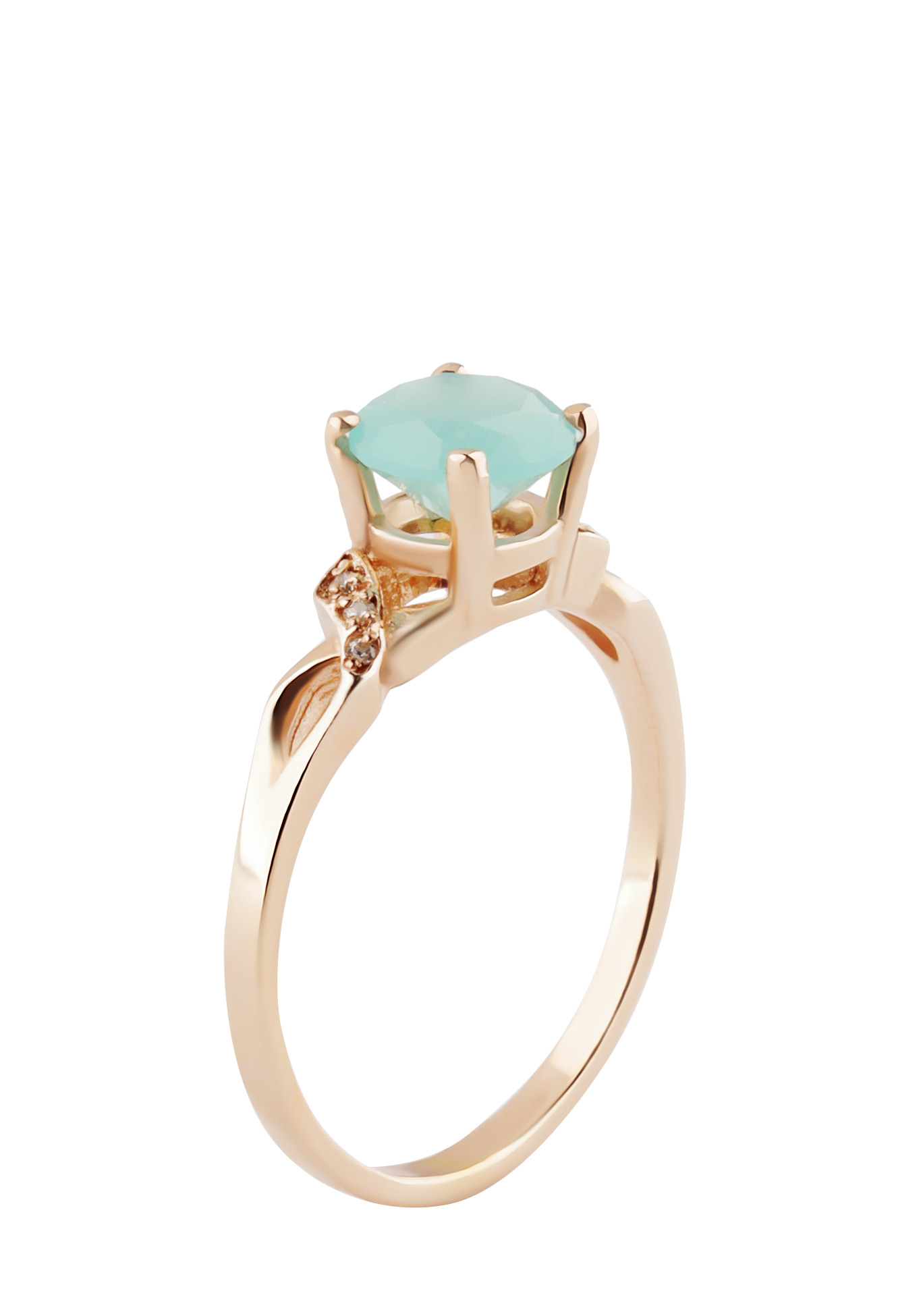 

Серебряное кольцо "Беатрикс", Зеленый