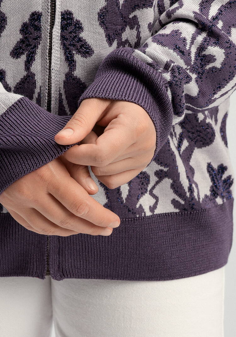 Бомбер с метанитью и цветочным орнаментом шир.  750, рис. 24