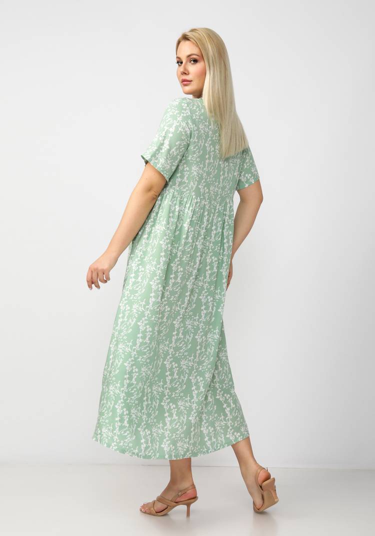 Платье свободного кроя с отрезной кокеткой шир.  750, рис. 18