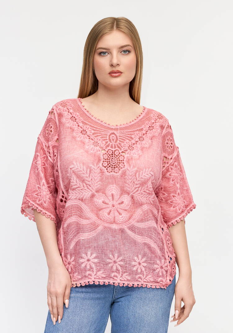 Блуза Ажурный флер шир.  750, рис. 28