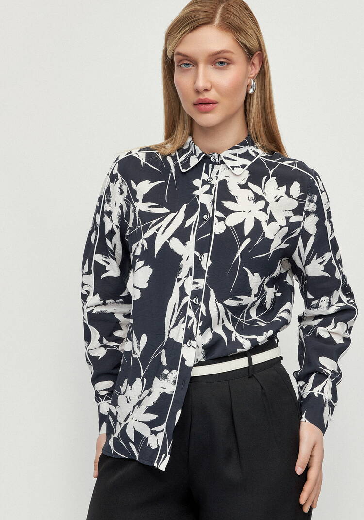 Блуза контрастными лампасами Катрин шир.  750, рис. 15