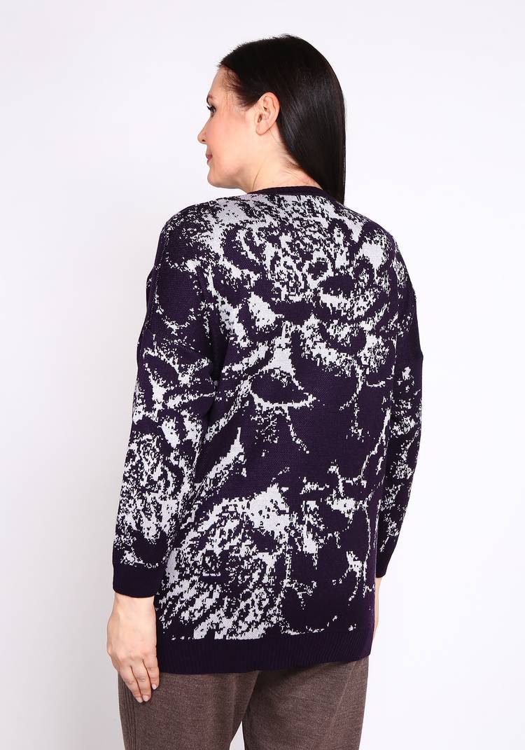 Туника свободного кроя с цветочным орнаментом шир.  750, рис. 6