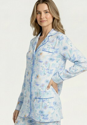 Жакет изо льна с принтом