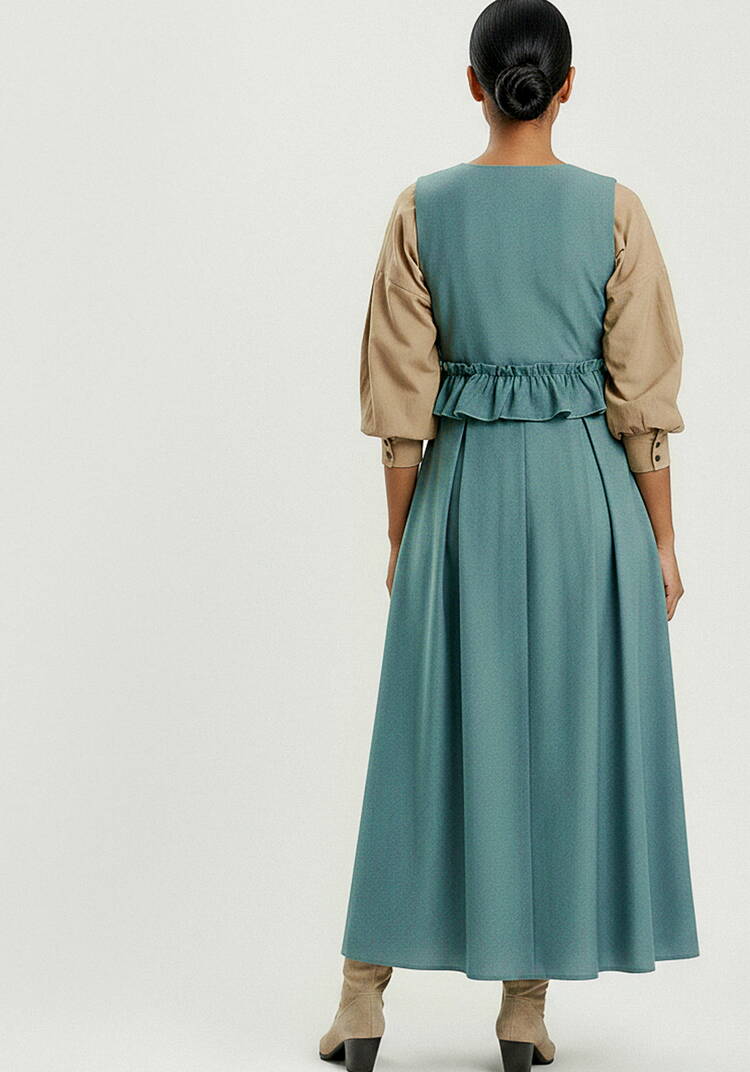 Сарафан с рюшей на спинке шир.  750, рис. 19