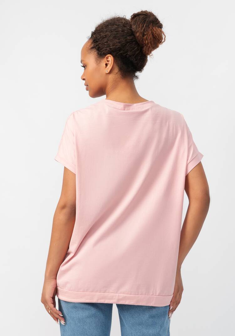 Блуза с принтом и ажурными вставками шир.  750, рис. 18