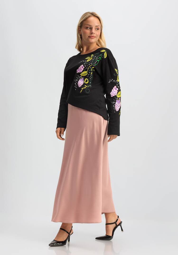 Лонгслив с вышивкой шир.  750, рис. 12