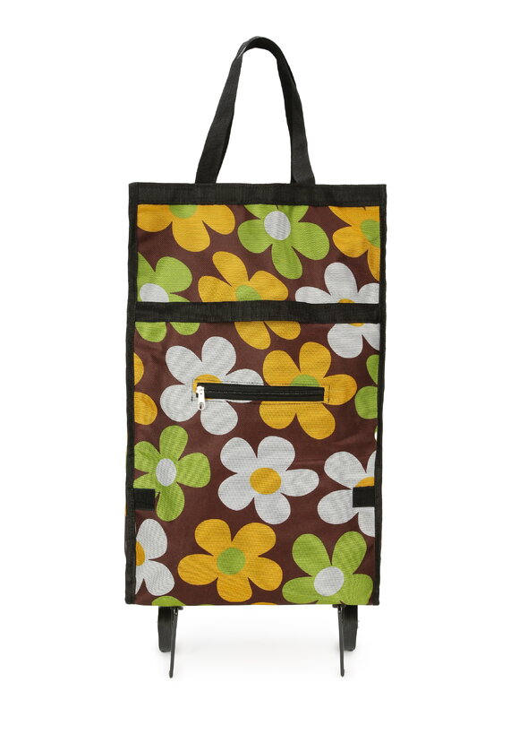 Сумка-тележка складная  Ромашки шир.  580, рис. 1