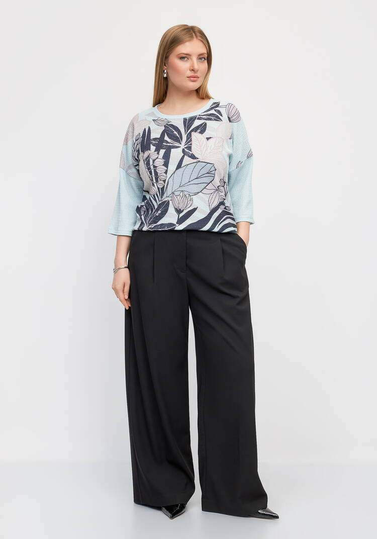 Блуза с цветочным принтом Амелия шир.  750, рис. 14