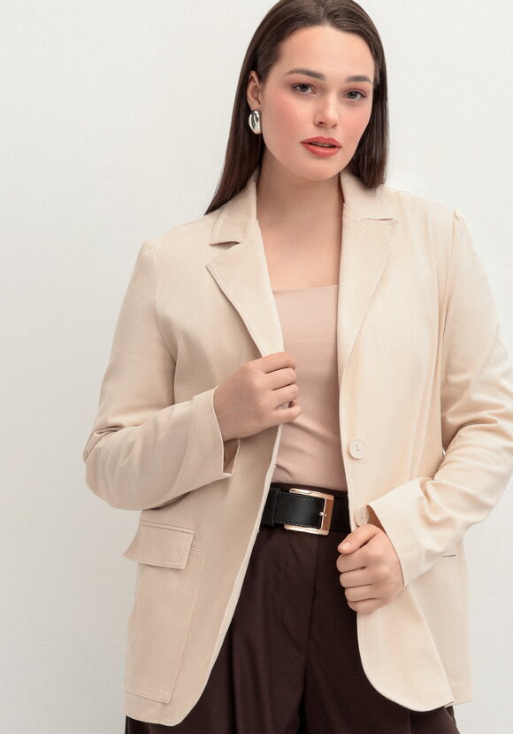 Пиджак из джинсы с карманами шир.  580, рис. 18