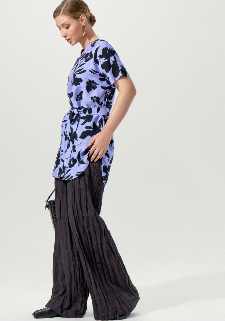 Туника на пуговицах с принтом шир.  750, рис. 24