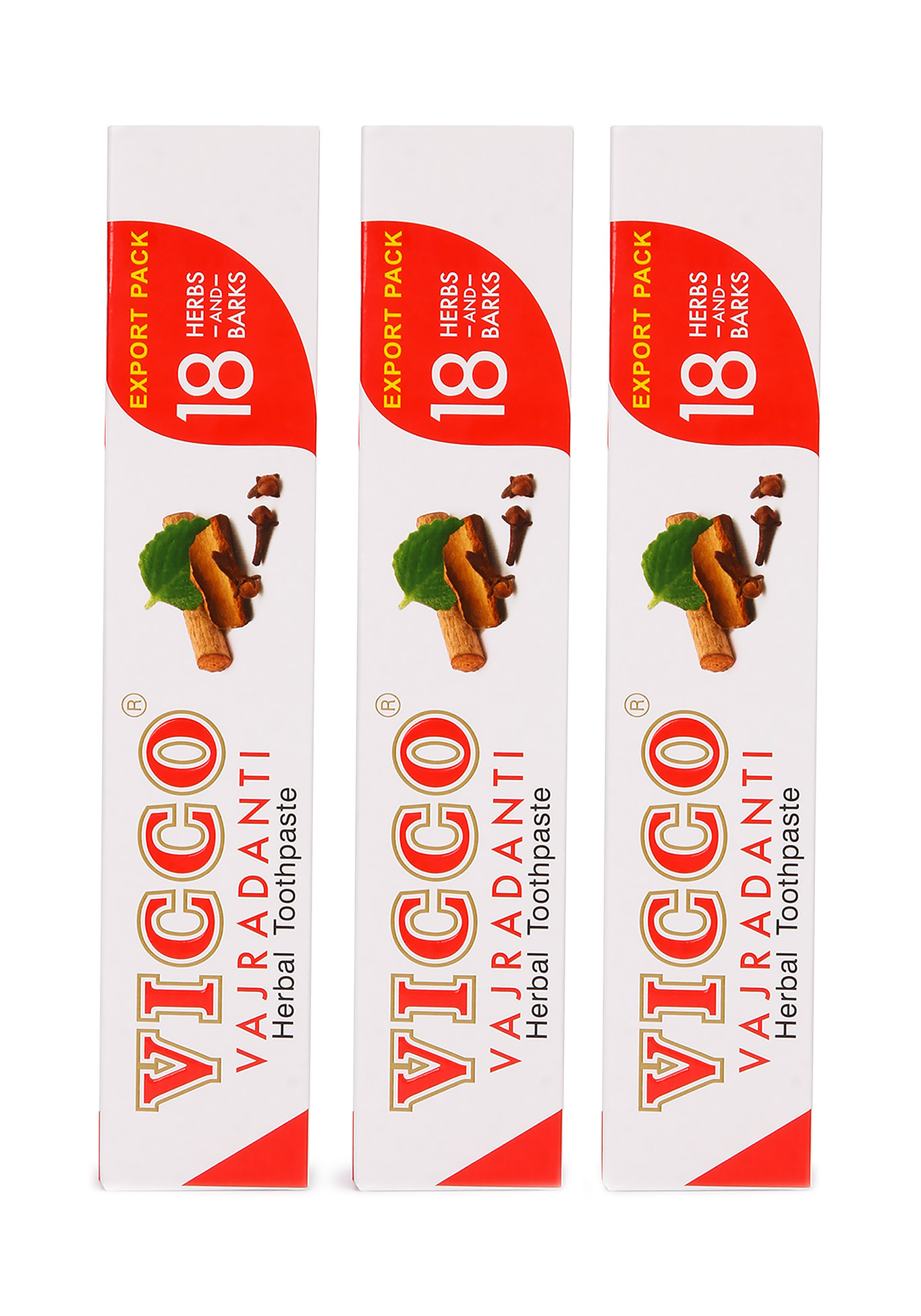

Аюрведическая зубная паста Vicco, 3 шт.