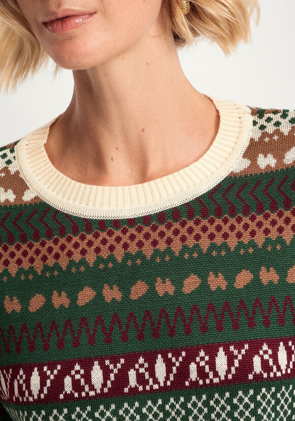 Джемпер со скандинавским рисунком шир.  580, рис. 5