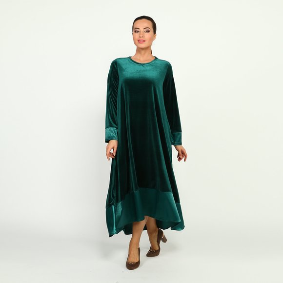 Платье-макси с длинным рукавом шир.  580, рис. 6