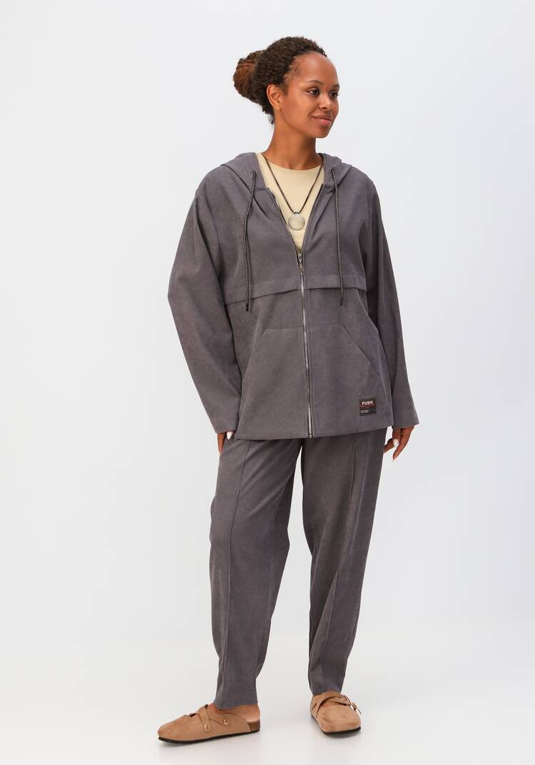 Куртка вельветовая с капюшоном шир.  750, рис. 44