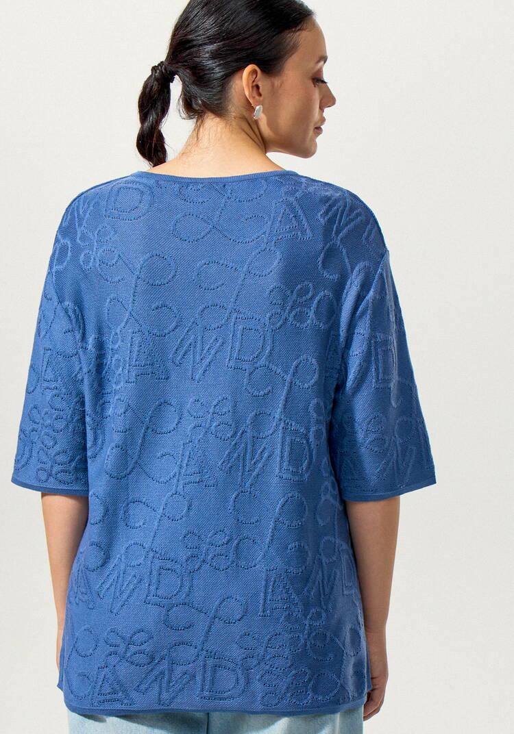 Туника с фактурным рисунком и рукавом 1/2 шир.  750, рис. 10