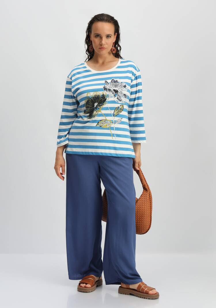 Лонгслив с цветами 3D шир.  750, рис. 27