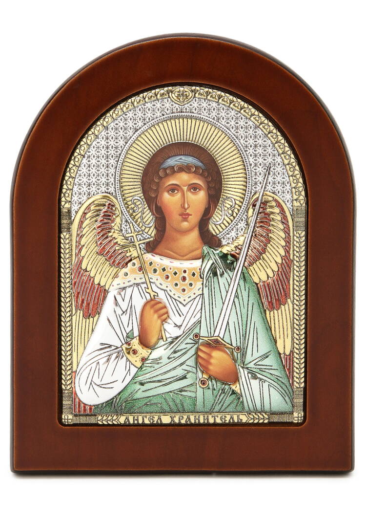 Икона Небесные хранители с эмалью, 10*12 см шир.  750, рис. 9