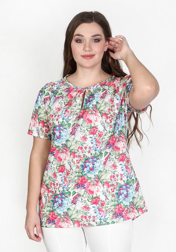 Блуза Летняя нотка шир.  580, рис. 1