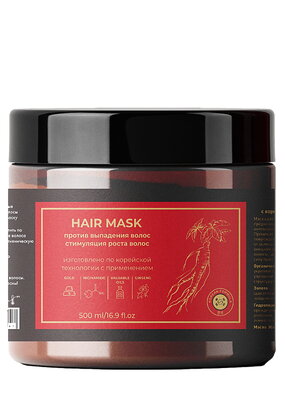Маска для волос с женьшенем и золотом