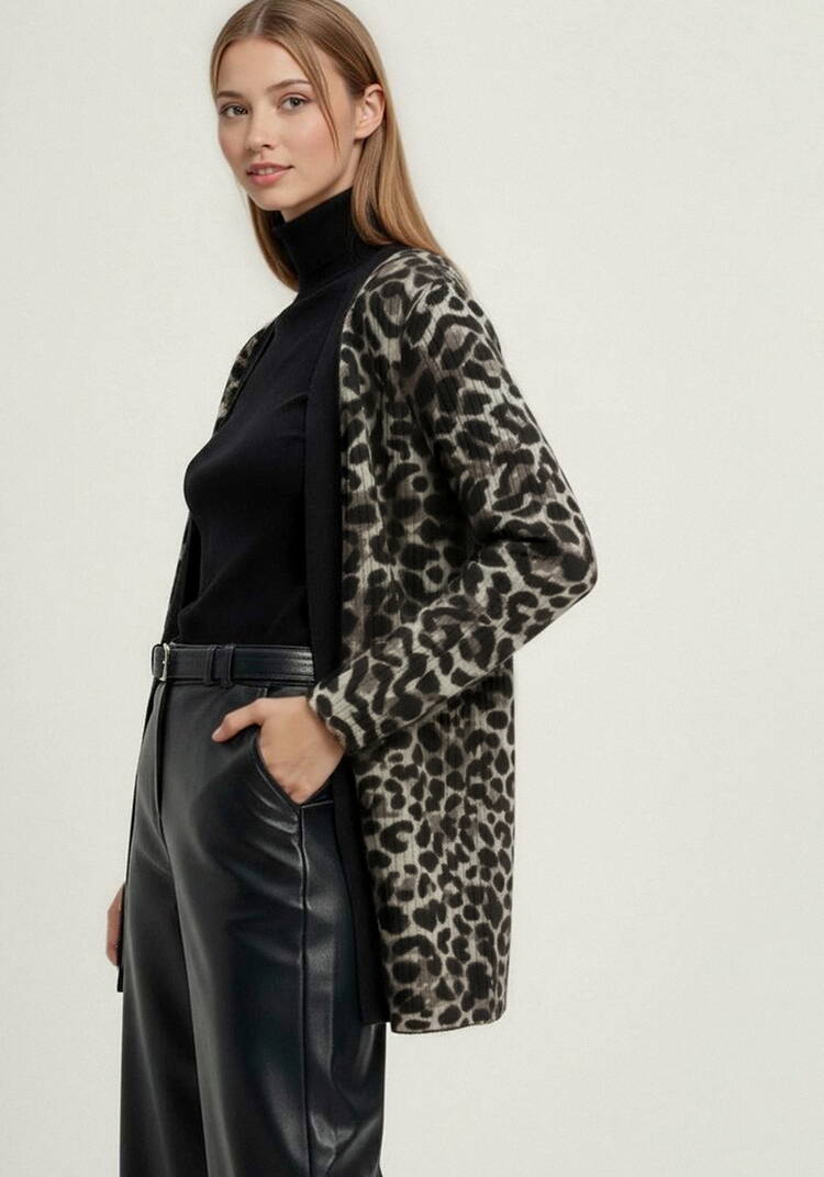 Кардиган с aнималистичным принтом шир.  750, рис. 8