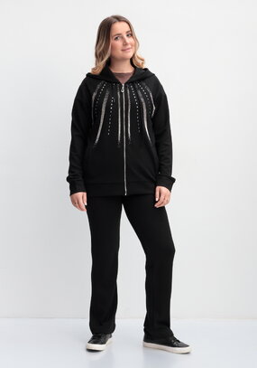 Костюм со стразами (толстовка и брюки)