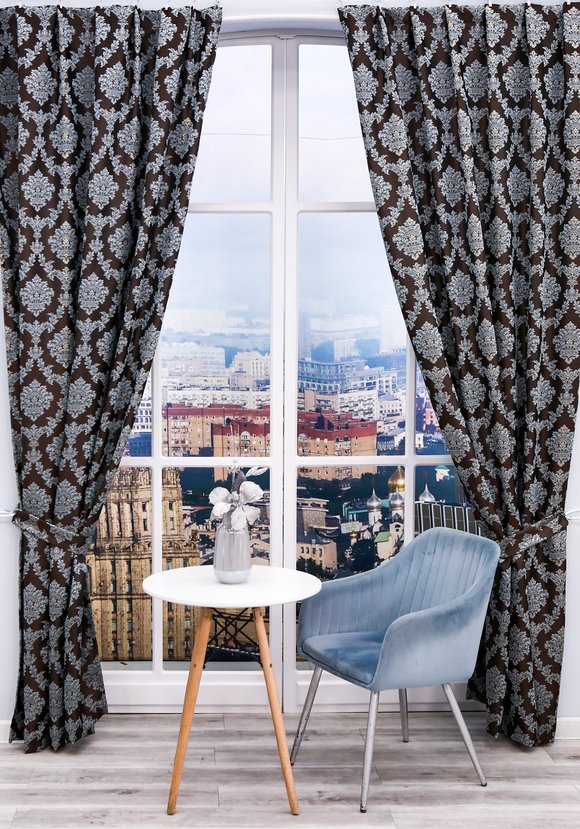 Портьеры с жаккардовым рисунком Верона шир.  580, рис. 8