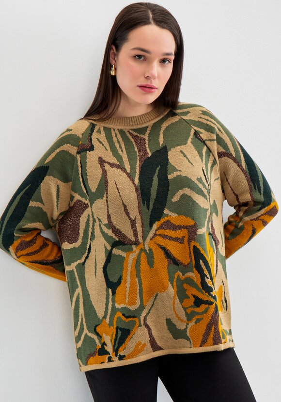 Джемпер с растительным орнаментом шир.  580, рис. 23