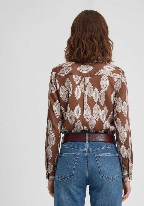 Блуза свободного кроя с застежкой шир.  580, рис. 3