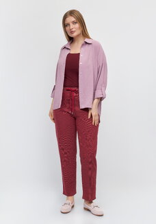 Джинсы цветные с резинкой по поясу