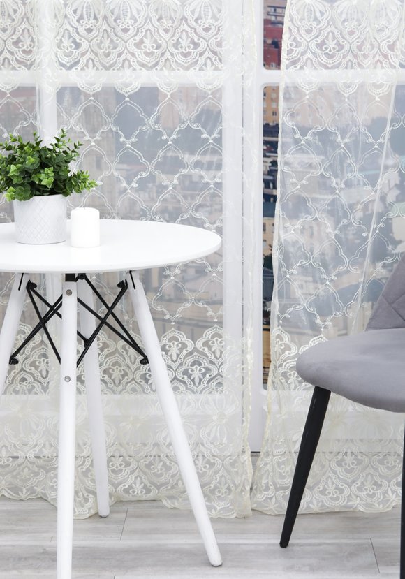 Комплект тюля с вышивкой Бонжур шир.  580, рис. 8