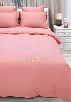 КПБ сатин с вышивкой, евро