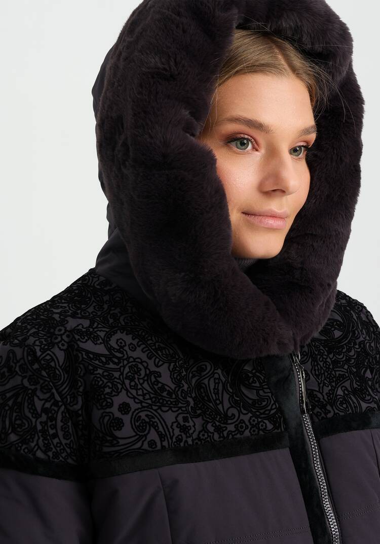 Куртка с принтом из флока шир.  750, рис. 12