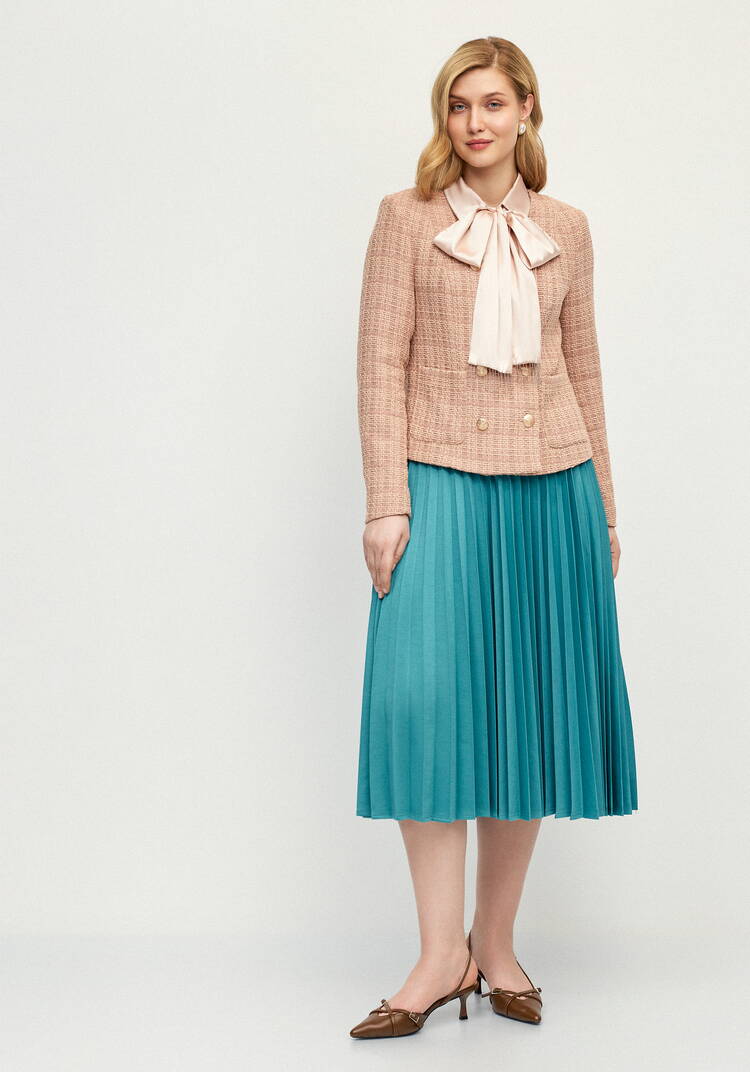 Юбка гофре из трикотажной ткaни шир.  750, рис. 15