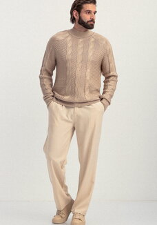 Джемпер мужской с фактурными косами