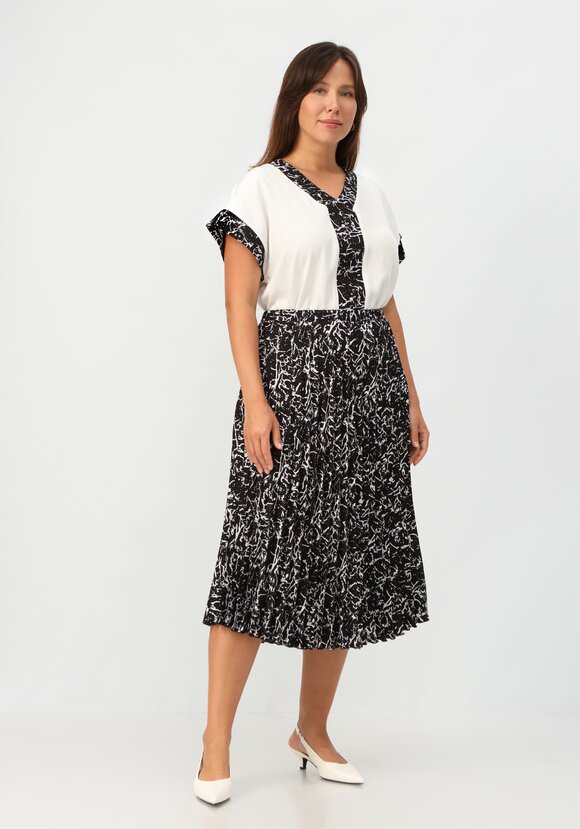 Юбка гофре с геометрическим принтом шир.  580, рис. 8