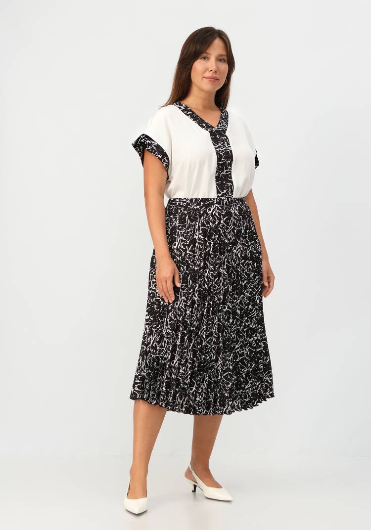 Юбка гофре с геометрическим принтом шир.  750, рис. 8