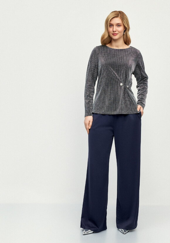 Брюки широкие трикотажные шир.  580, рис. 17