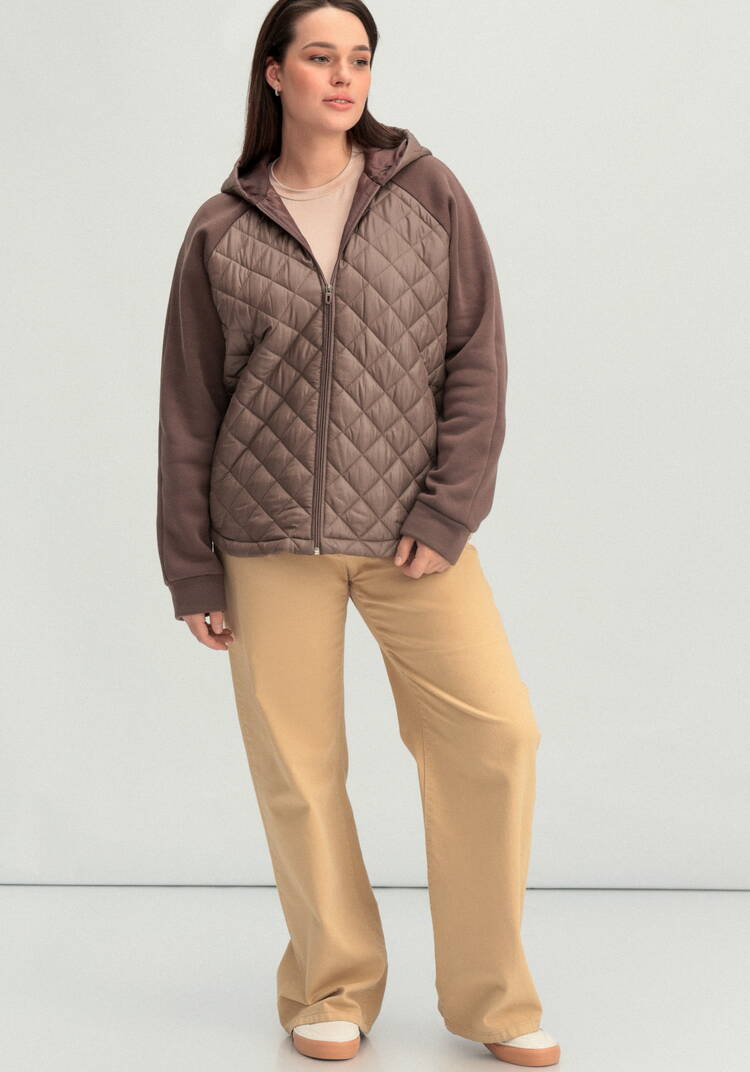 Толстовка с капюшоном и стежкой шир.  750, рис. 34