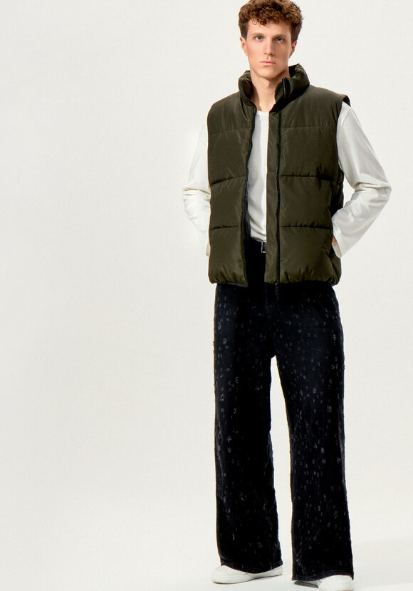 Жилет с крупной стежкой шир.  580, рис. 9