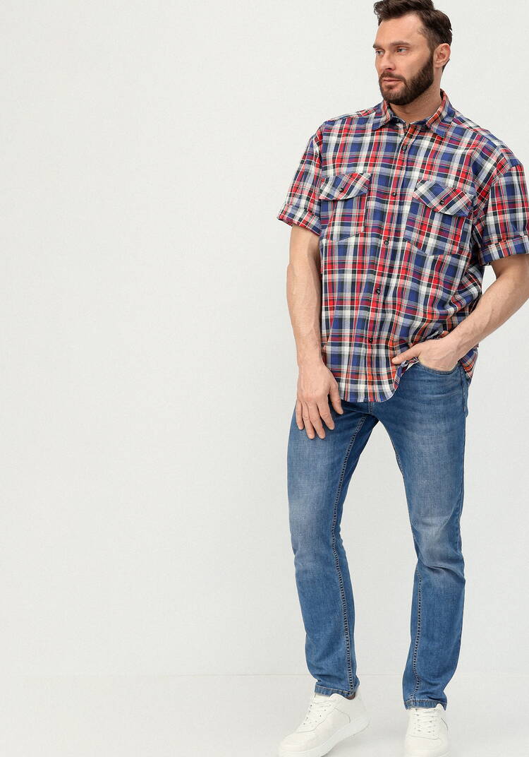 Рубашка с коротким рукавом на пуговицах шир.  750, рис. 16