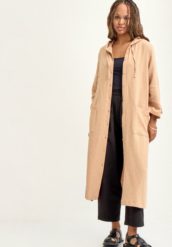 Пыльник с капюшоном свободного силуэта шир.  580, рис. 2