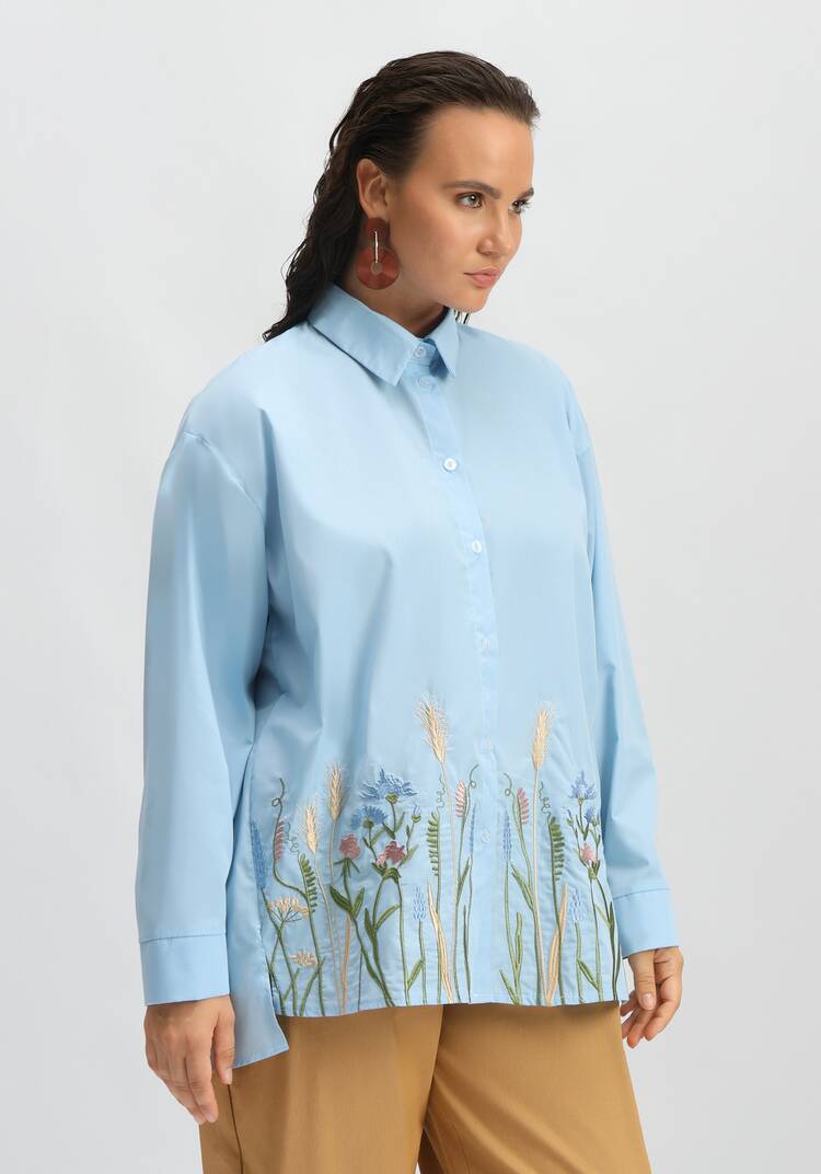 Рубашка с вышивкой по низу шир.  750, рис. 16