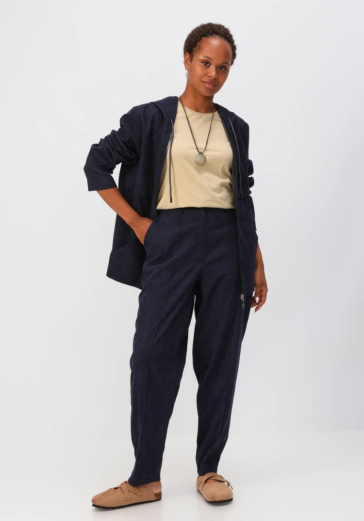 Брюки-бананы вельветовые с карманами шир.  750, рис. 10