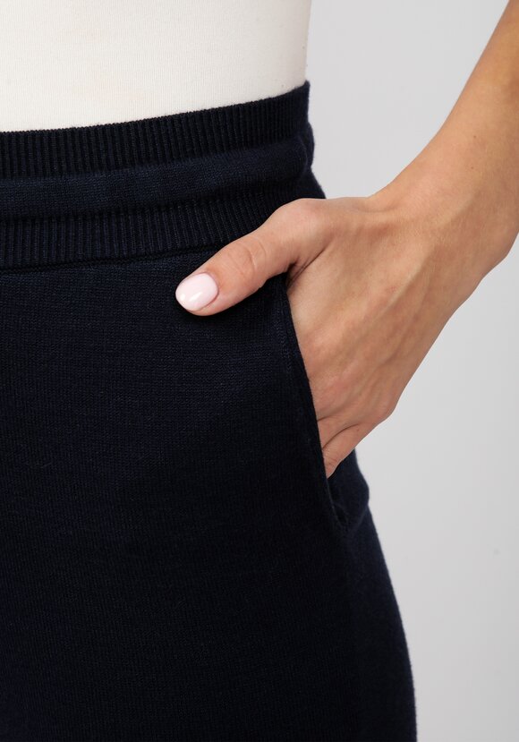 Брюки вязаные с высокой посадкой шир.  580, рис. 5