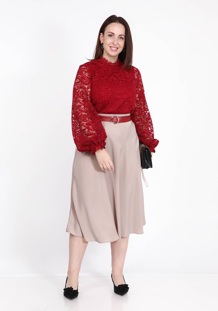 Блуза-двойка кружевная шир.  750, рис. 3