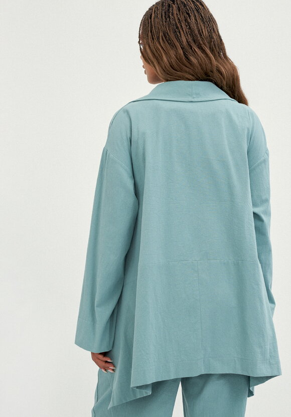 Кардиган свободный с оригинальным воротом шир.  580, рис. 20