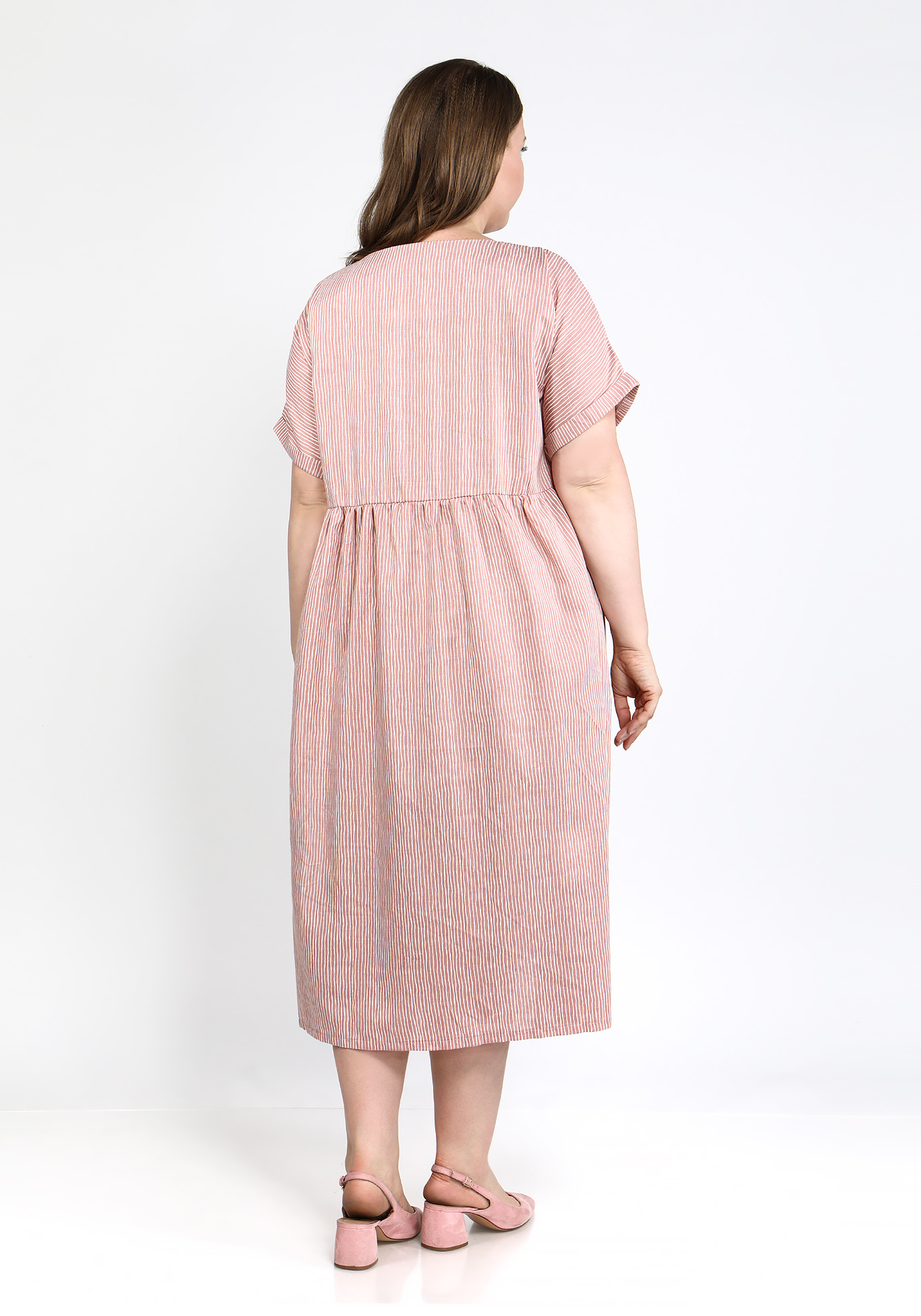 Платье "Солнечный отпуск" Bianka Modeno, размер 50, цвет пудра - фото 2