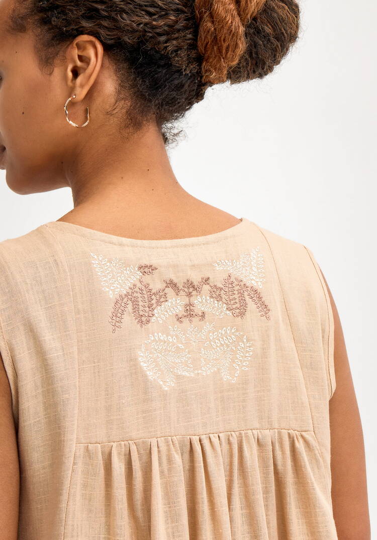 Блуза с вышивкой по переду и спинке шир.  750, рис. 6