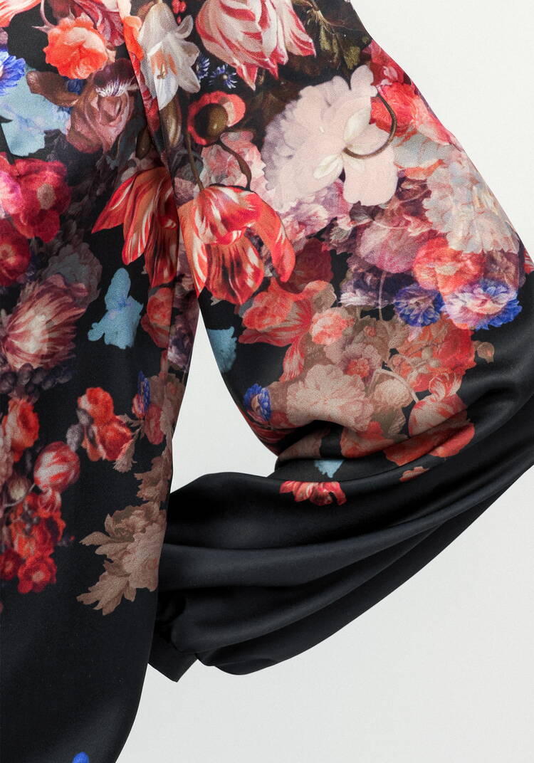 Блуза из принтованного искусственного шёлка шир.  750, рис. 15