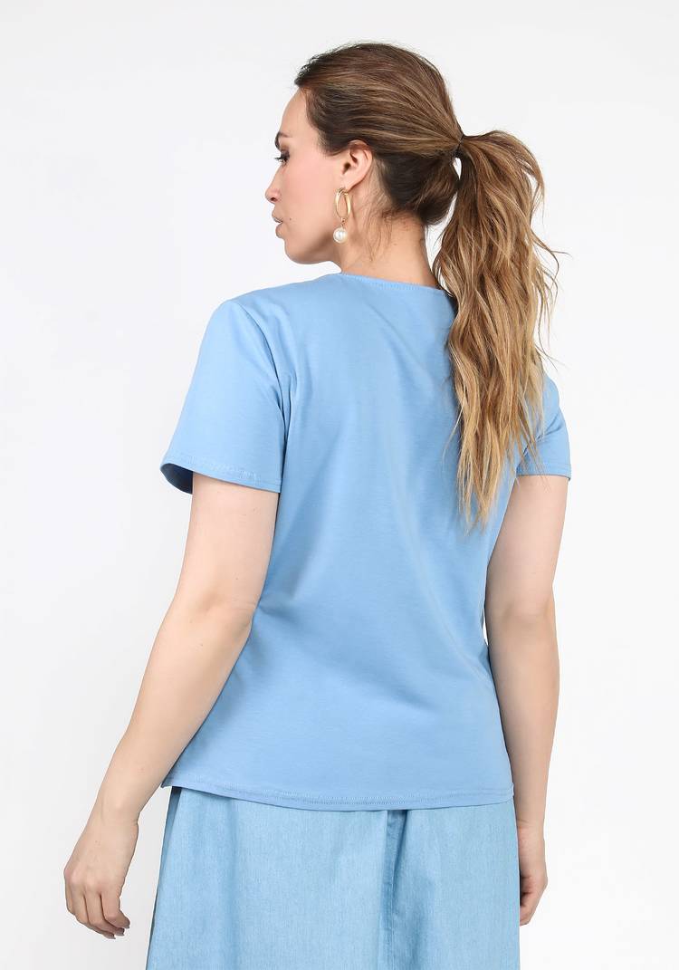 Футболка с контрастной полосой шир.  750, рис. 3